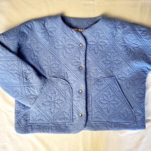 Veste bleue matelassée