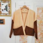 Veste kimono upcyclée velours côtelé coton