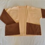 Veste kimono upcyclée velours cotelé coton