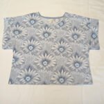 top en coton motif fleuri