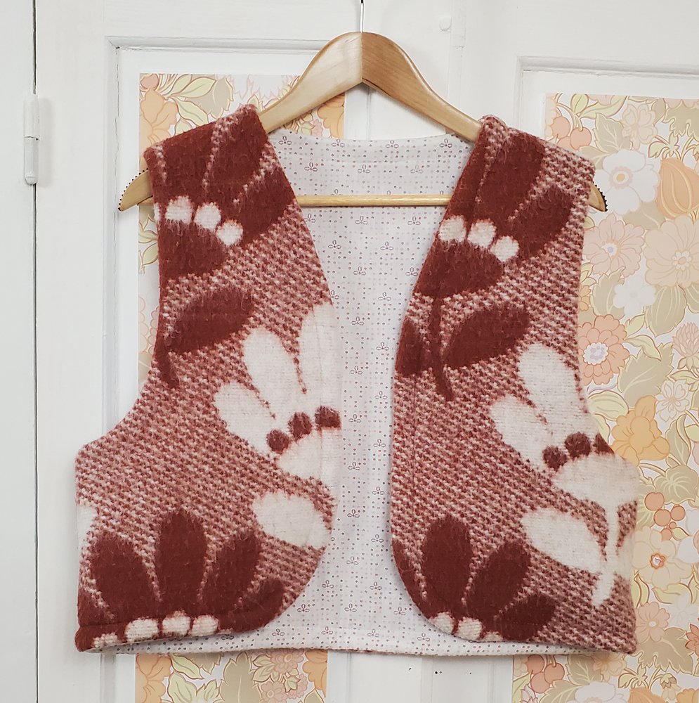 Veston à fleurs vintage