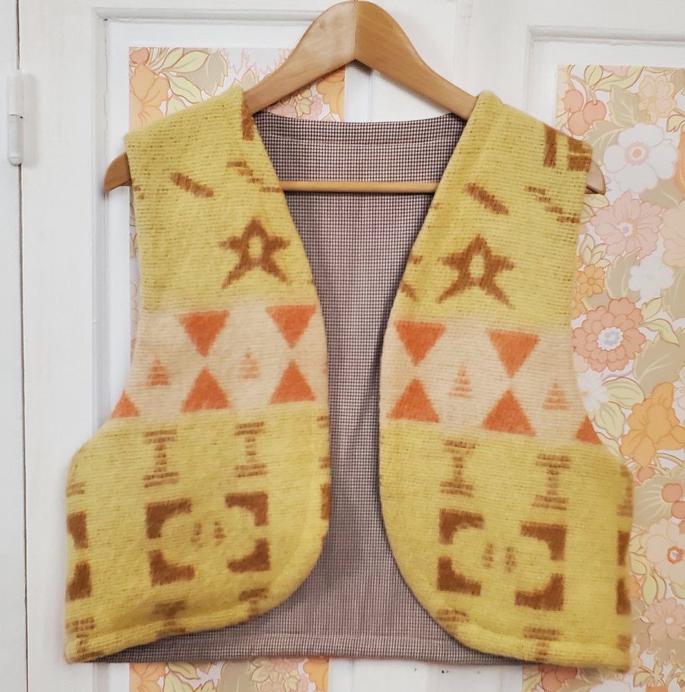 Veston aztèque jaune