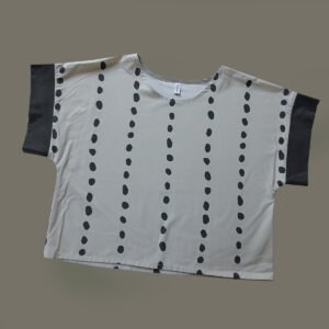 top coton à pois